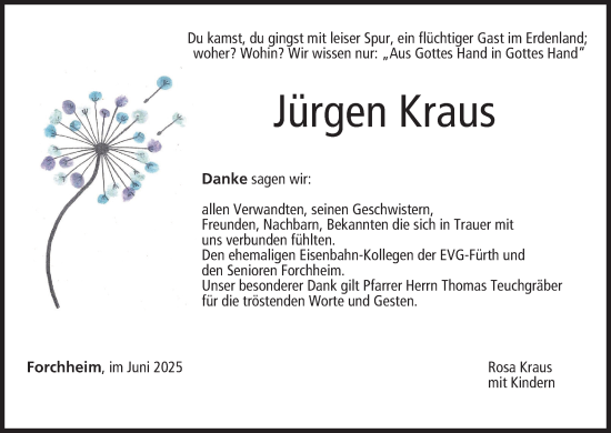 Anzeige von Jürgen Kraus von MGO