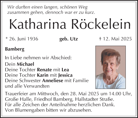 Anzeige von Katharina Röckelein von MGO