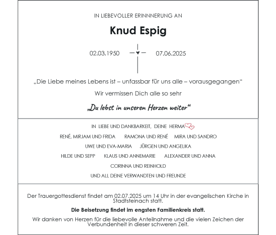 Anzeige von Knud Espig von MGO