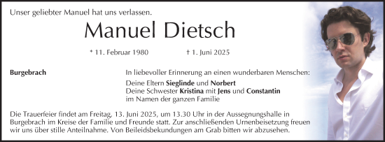 Anzeige von Manuel Dietsch von MGO