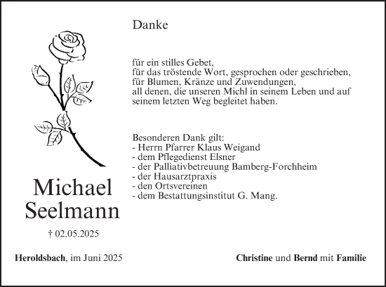 Anzeige von Michael Seelmann von MGO