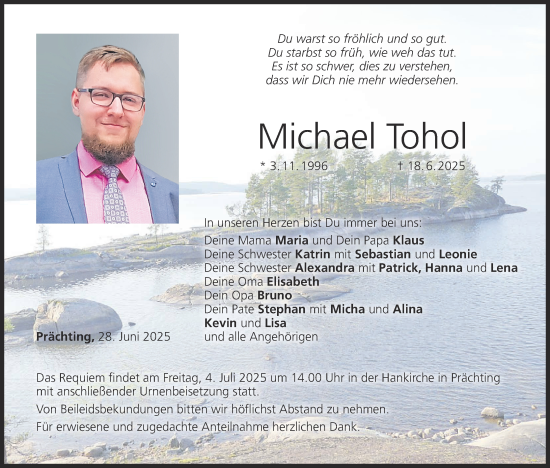 Anzeige von Michael Tohol von MGO