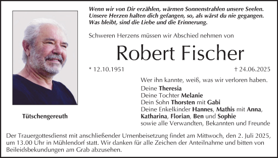 Anzeige von Robert Fischer von MGO