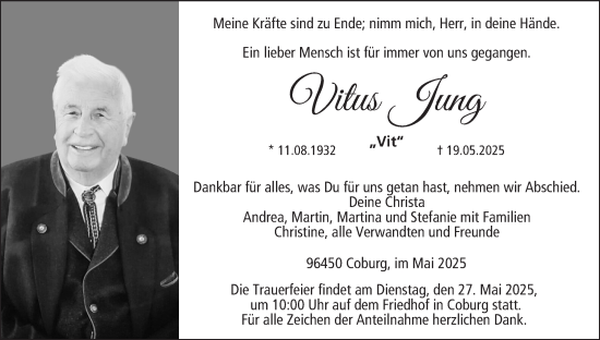 Anzeige von Vitus Jung von MGO