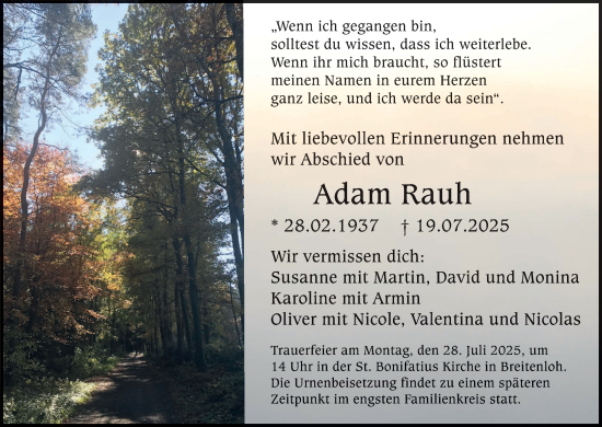 Anzeige von Adam Rauh von MGO