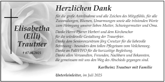 Anzeige von Elisabetha Trautner von MGO