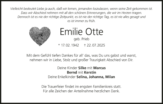 Anzeige von Emilie Otte von MGO