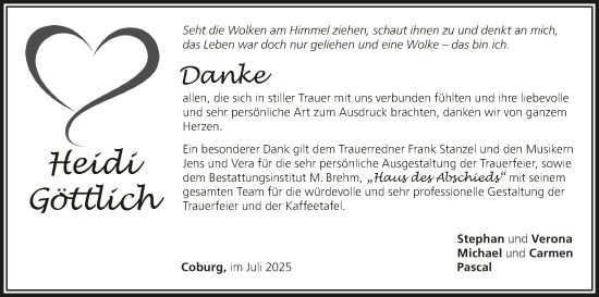 Anzeige von Heidi Göttlich von MGO