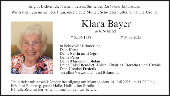 Anzeige von Klara Bayer von MGO