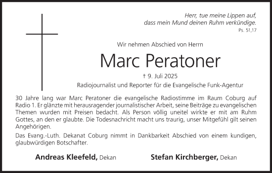 Anzeige von Marc Peratoner von MGO