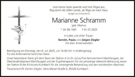 Anzeige von Marianne Schramm von MGO