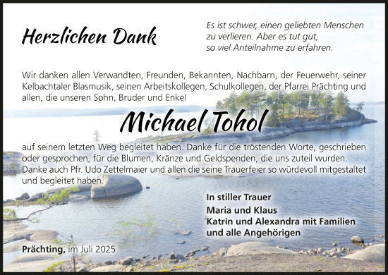 Anzeige von Michael Tohol von MGO