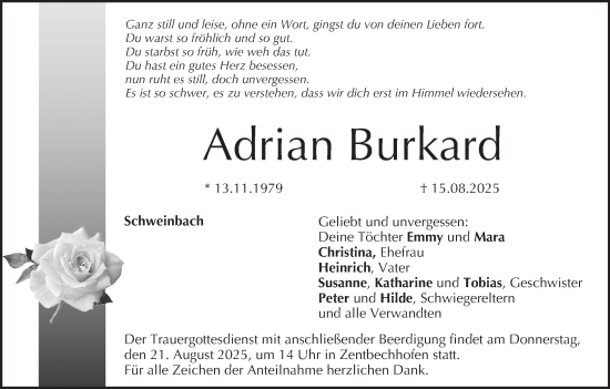 Anzeige von Adrian Burkard von MGO