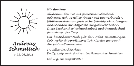 Anzeige von Andreas Schmalisch von MGO