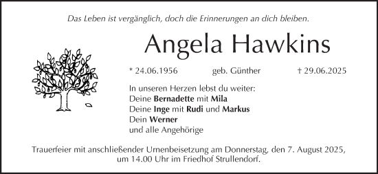 Anzeige von Angela Hawkins von MGO