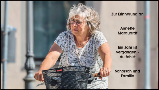 Anzeige von Annette Marquardt von MGO