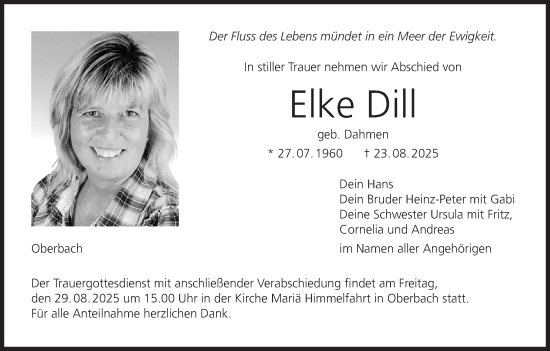 Anzeige von Elke Dill von MGO