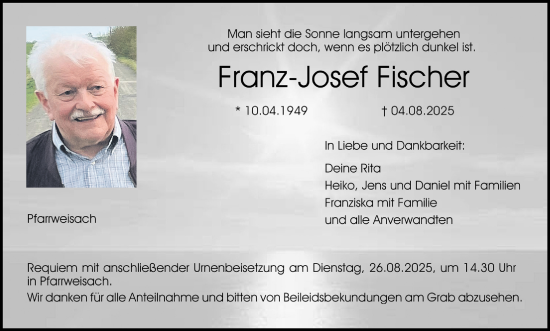 Anzeige von Franz-Josef Fischer von MGO