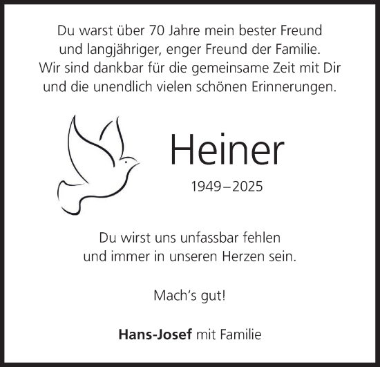 Anzeige von Heiner  von MGO