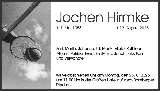 Anzeige von Jochen Hirmke von MGO