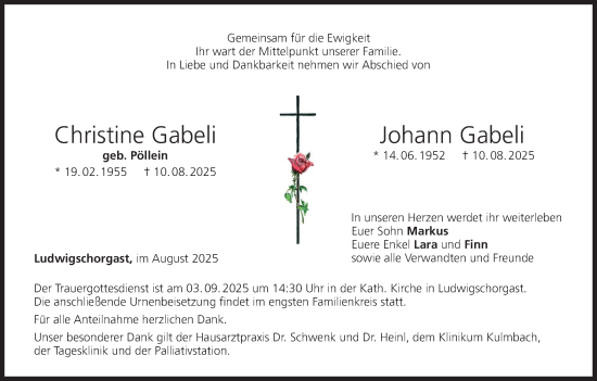 Anzeige von Johann Gabeli von MGO