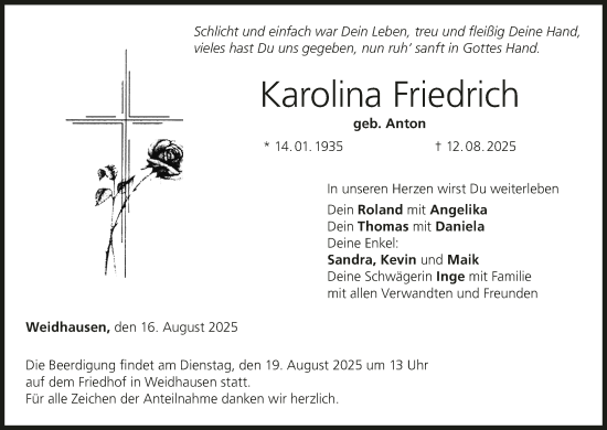 Anzeige von Karolina Friedrich von MGO