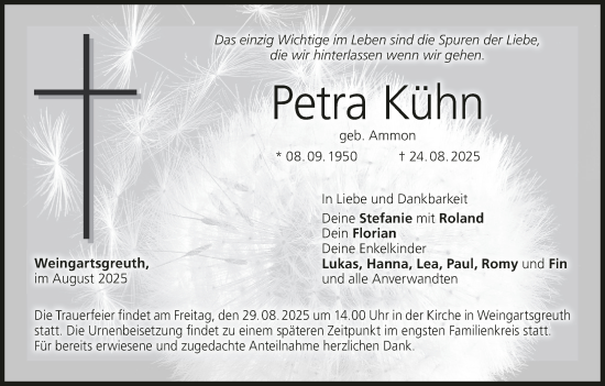 Anzeige von Petra Kühn von MGO