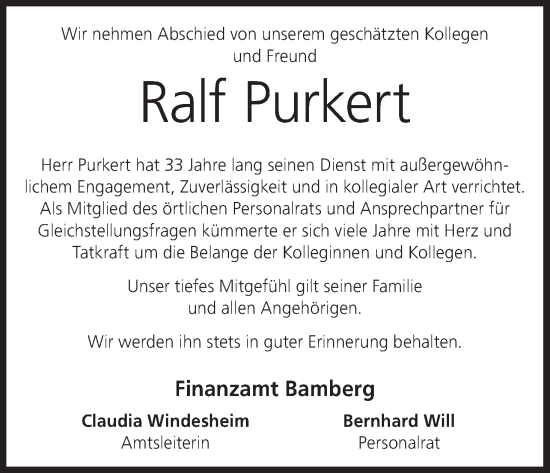 Anzeige von Ralf Purkert von MGO