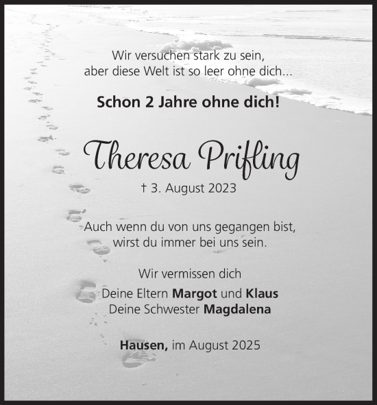 Anzeige von Theresa Prifling von MGO