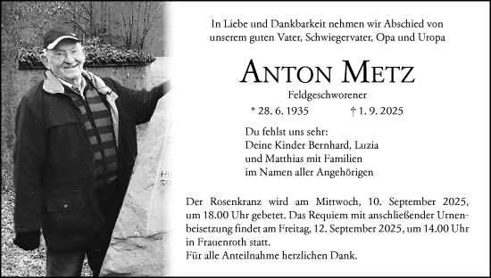 Anzeige von Anton Metz von MGO