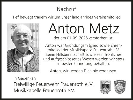 Anzeige von Anton Metz von MGO