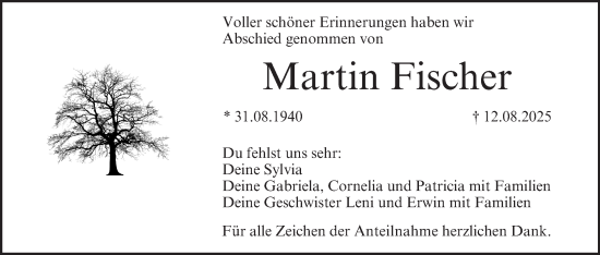 Anzeige von Martin Fischer von MGO