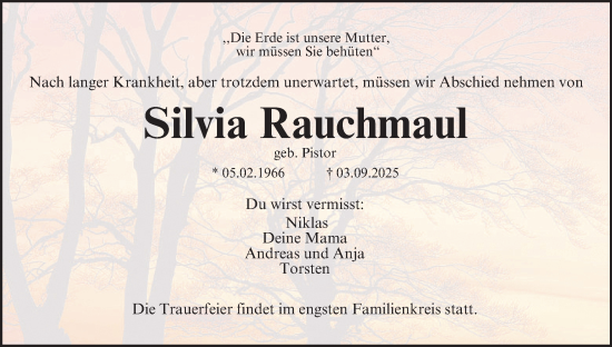 Anzeige von Silvia Rauchmaul von MGO