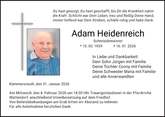 Anzeige von Adam Heidenreich von MGO