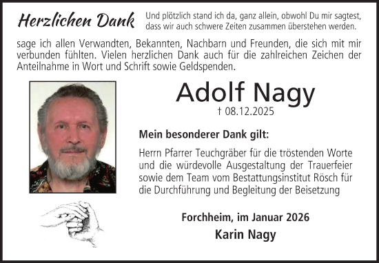 Anzeige von Adolf Nagy von MGO