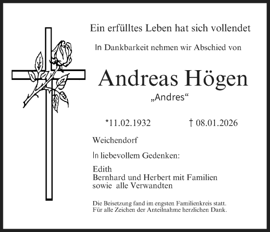 Anzeige von Andreas Högen von MGO