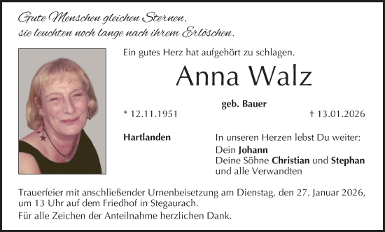 Anzeige von Anna Walz von MGO