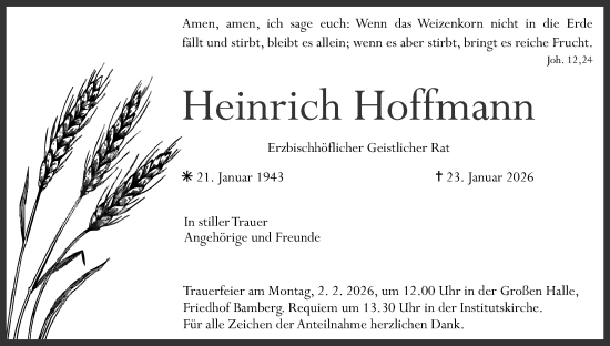 Anzeige von Heinrich Hoffmann von MGO