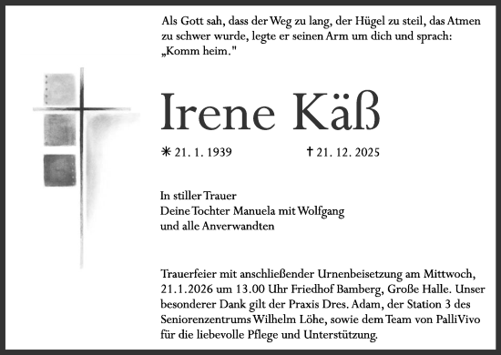 Anzeige von Irene Käß von MGO