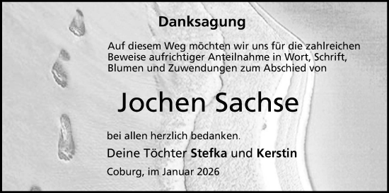 Anzeige von Jochen Sachse von MGO