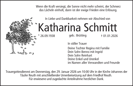 Anzeige von Katharina Schmitt von MGO