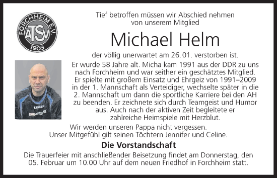 Anzeige von Michael Helm von MGO