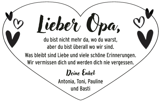 Anzeige von Opa  von MGO