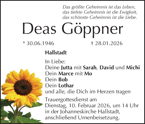 Anzeige von Deas Göppner von MGO