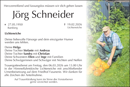 Anzeige von Jörg Schneider von MGO