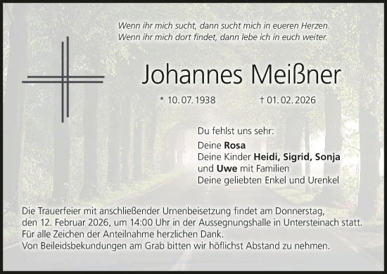 Anzeige von Johannes Meißner von MGO