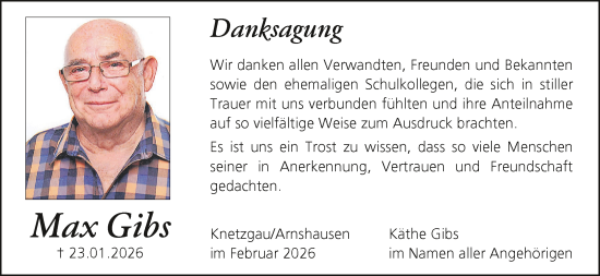 Anzeige von Max Gibs von MGO