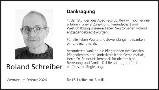 Anzeige von Roland Schreiber von MGO