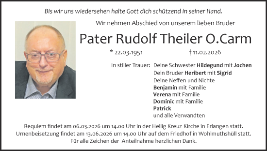 Anzeige von Rudolf Theiler von MGO