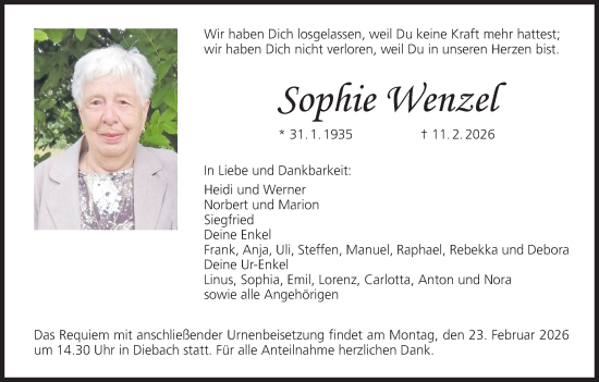 Anzeige von Sophie Wenzel von MGO